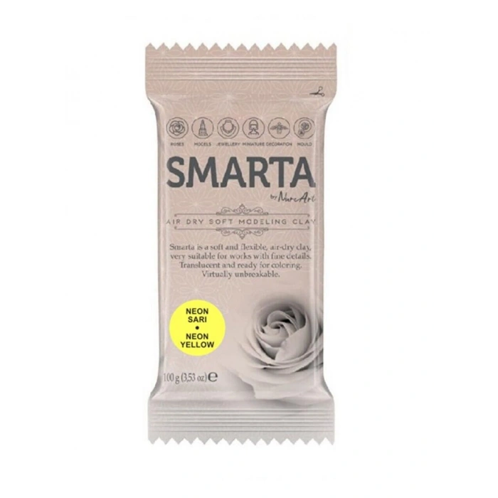 Smarta Havayla Kuruyan Modelleme Hamuru 100 gr. NEON SARI