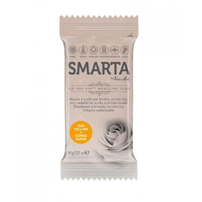Smarta Havayla Kuruyan Modelleme Hamuru 100 gr. GÜNEŞ SARISI