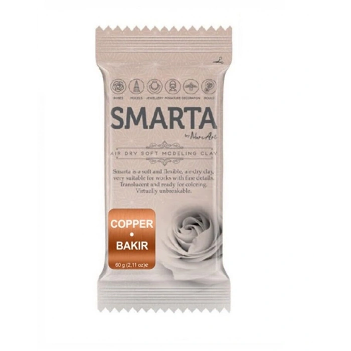 Smarta Havayla Kuruyan Modelleme Hamuru 60 gr. METALİK BAKIR