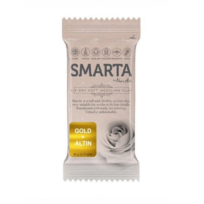 Smarta Havayla Kuruyan Modelleme Hamuru 60 gr. METALİK ALTIN