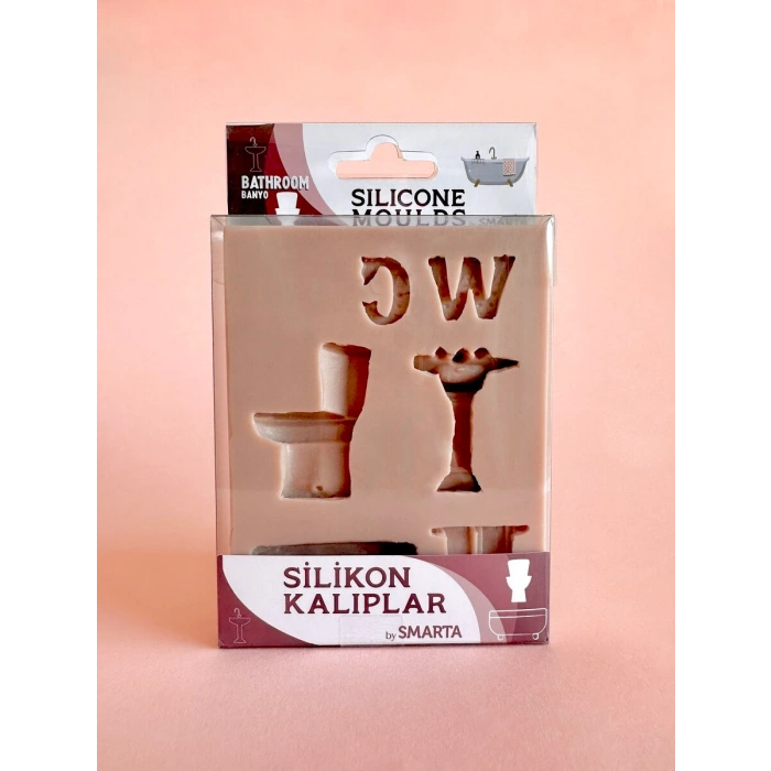 Smarta Silicone Moulds Silikon Epoksi ve Polimer Kil Kalıbı BATHROOM