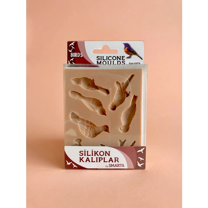 Smarta Silicone Moulds Silikon Epoksi ve Polimer Kil Kalıbı BIRDS