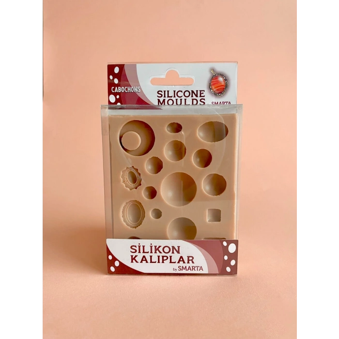 Smarta Silicone Moulds Silikon Epoksi ve Polimer Kil Kalıbı CABOCHONS