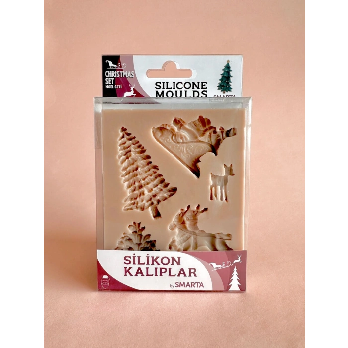 Smarta Silicone Moulds Silikon Epoksi ve Polimer Kil Kalıbı CHRISTMAS SET