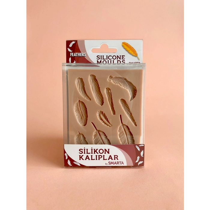Smarta Silicone Moulds Silikon Epoksi ve Polimer Kil Kalıbı FEATHERS
