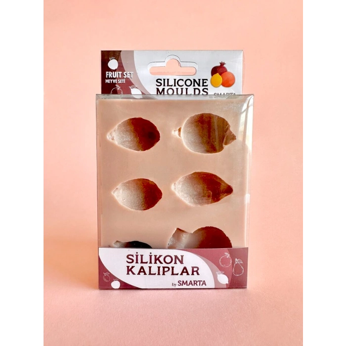 Smarta Silicone Moulds Silikon Epoksi ve Polimer Kil Kalıbı FRUIT SET