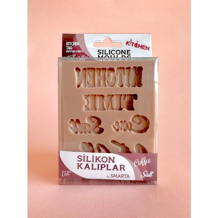 Smarta Silicone Moulds Silikon Epoksi ve Polimer Kil Kalıbı KITCHEN TAG