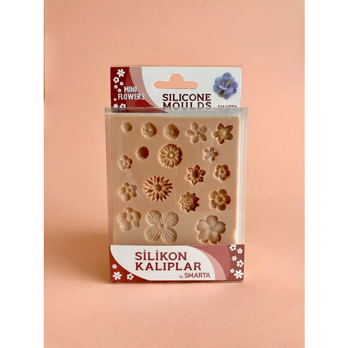 Smarta Silicone Moulds Silikon Epoksi ve Polimer Kil Kalıbı MINI FLOWERS