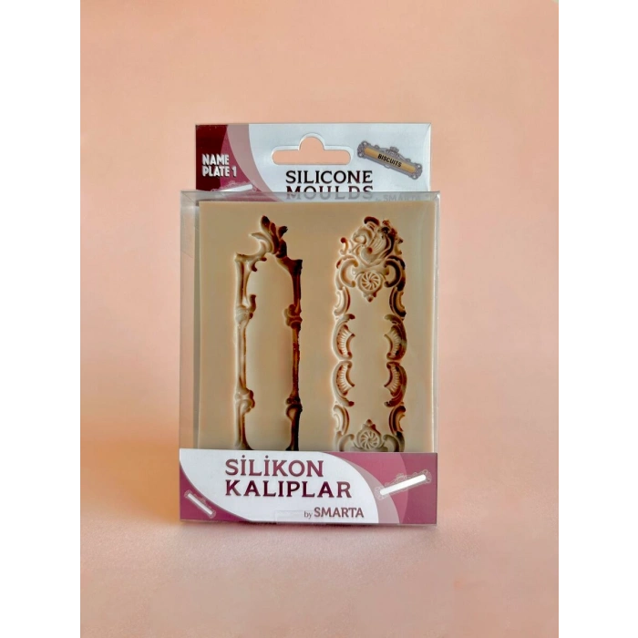 Smarta Silicone Moulds Silikon Epoksi ve Polimer Kil Kalıbı NAME PLATE 1