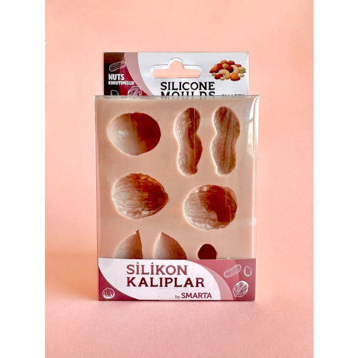 Smarta Silicone Moulds Silikon Epoksi ve Polimer Kil Kalıbı NUTS