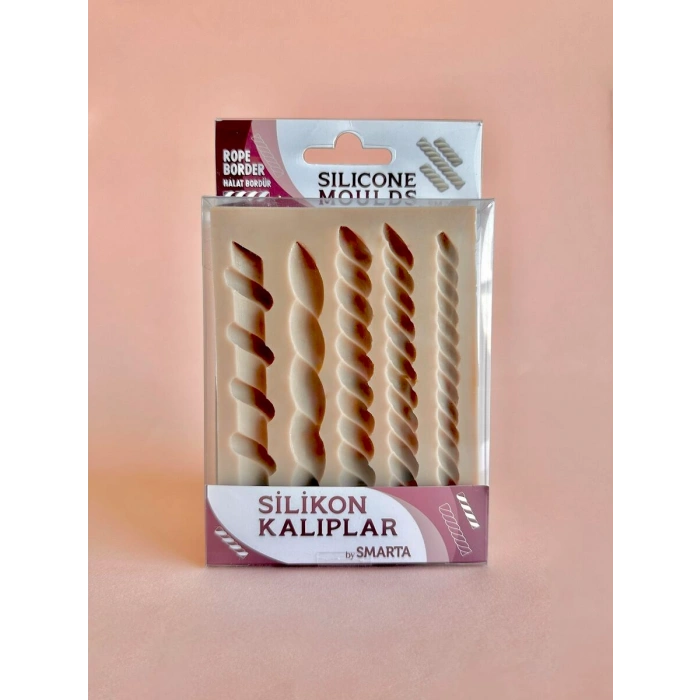 Smarta Silicone Moulds Silikon Epoksi ve Polimer Kil Kalıbı ROPE BORDER