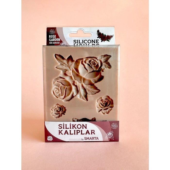 Smarta Silicone Moulds Silikon Epoksi ve Polimer Kil Kalıbı ROSE GARDEN SET
