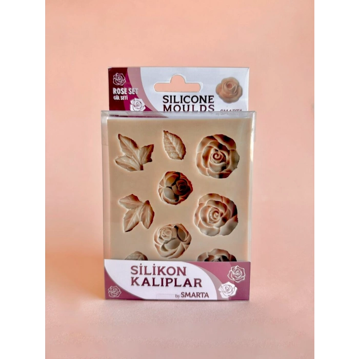 Smarta Silicone Moulds Silikon Epoksi ve Polimer Kil Kalıbı ROSE SET