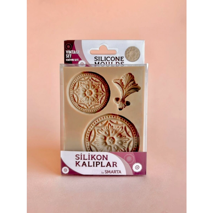 Smarta Silicone Moulds Silikon Epoksi ve Polimer Kil Kalıbı VINTAGE SET
