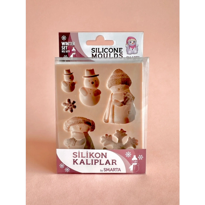 Smarta Silicone Moulds Silikon Epoksi ve Polimer Kil Kalıbı WINTER SET
