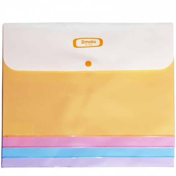 Smato Çıtçıtlı Evrak Zarfı Mat Pembe W7536