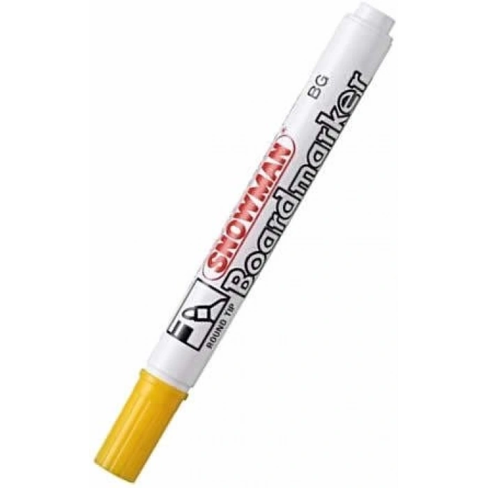 Snowman Beyaz Tahta Kalemi Doldurulabilir Sarı Bg-12