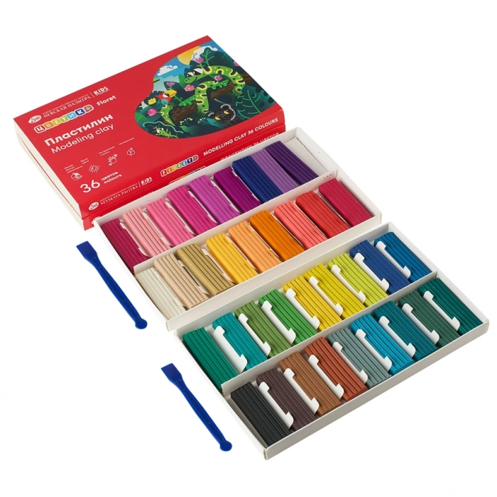 St. Petersburg Floret Plastilin Model Hamuru Seti 36 Renk x 15 gr.