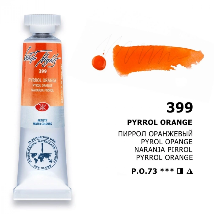 St. Petersburg White Nights Tüp Sulu Boya 10 ml. 399 Pyrrol Orange