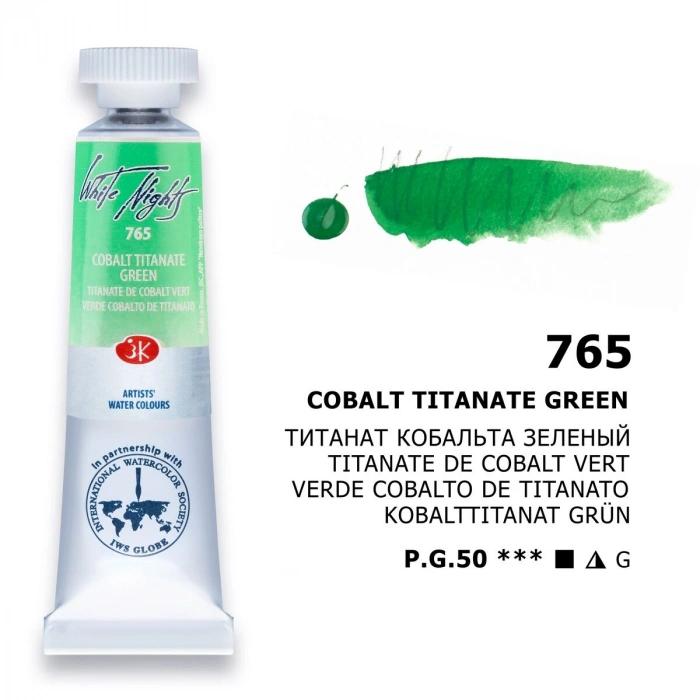 St. Petersburg White Nights Tüp Sulu Boya 10 ml. 765 Cobalt Titanate Green