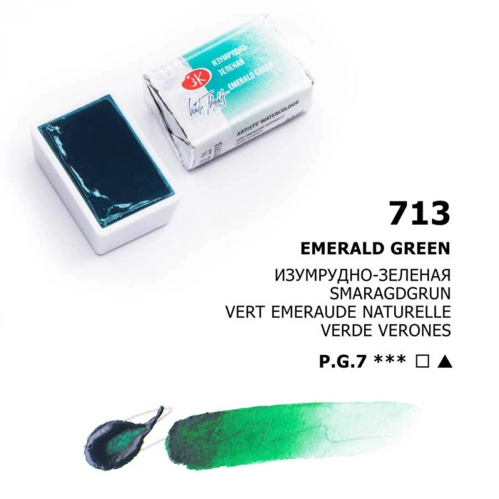 St. Petersburg White Nights Tam Tablet Sulu Boya 713 Emerald Green