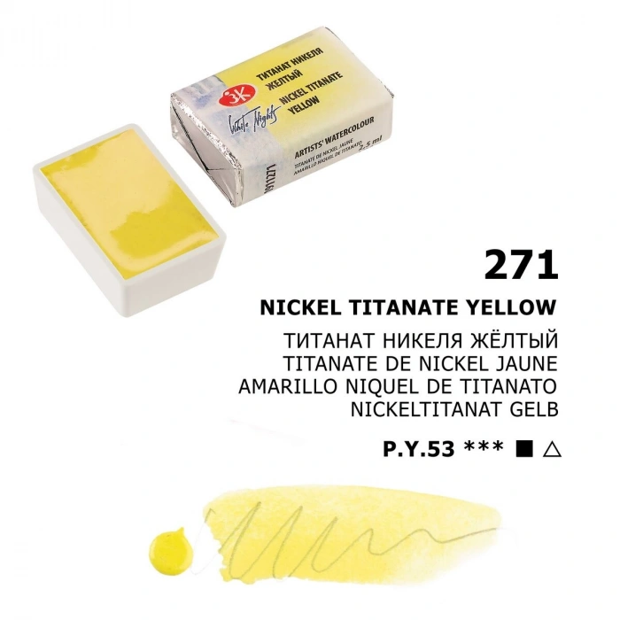 St. Petersburg White Nights Tam Tablet Sulu Boya 271 Nickel Titanate Yellow