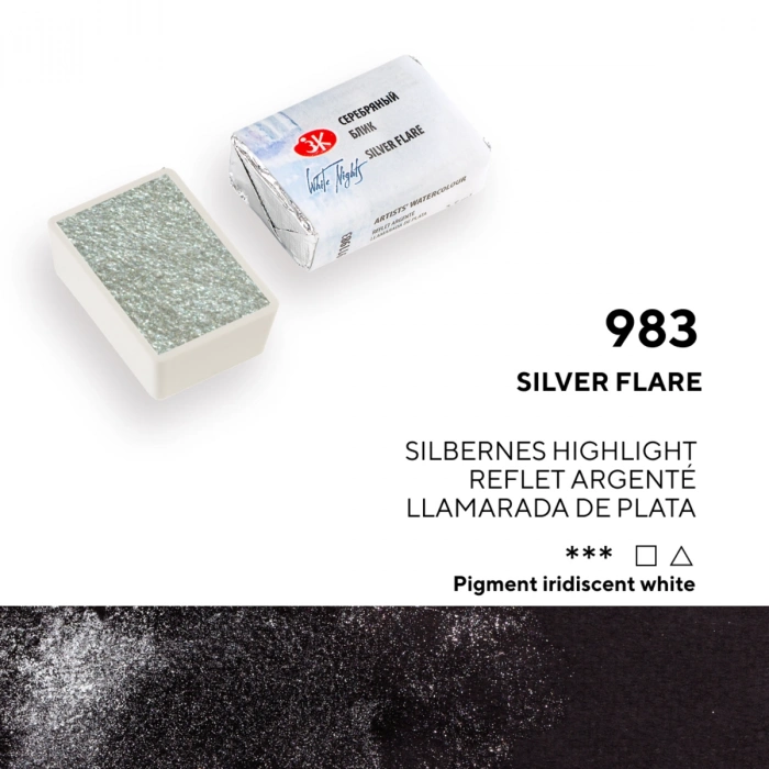 St. Petersburg White Nights Tam Tablet Sulu Boya 983 Silver Flare