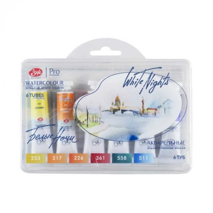 St. Petersburg White Nights Tüp Sulu Boya Seti Autumn Palette 6 Renk x 10 ml.