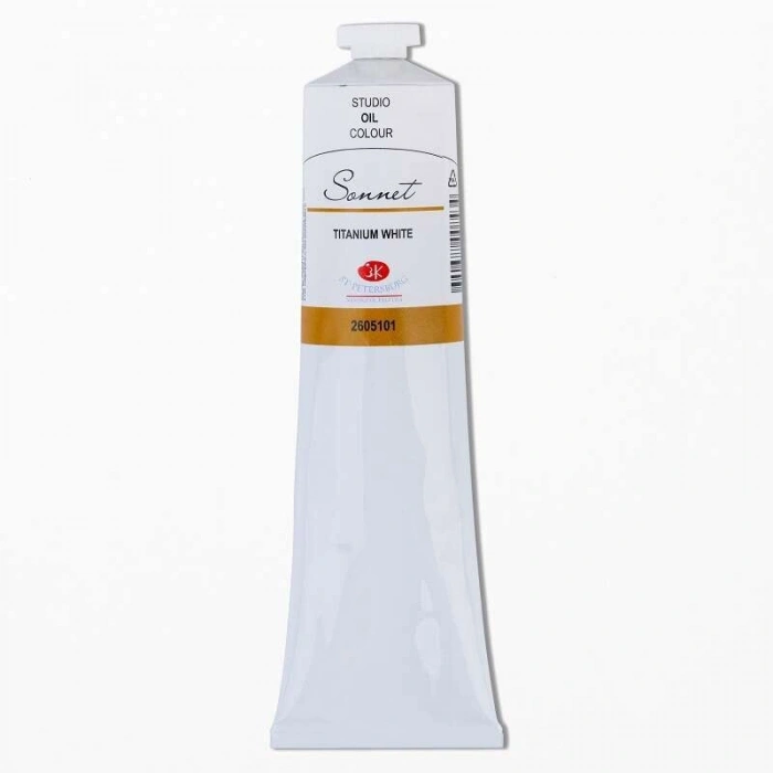 St. Petersburg Sonnet Yağlı Boya 120 ml. 101 Titanium White