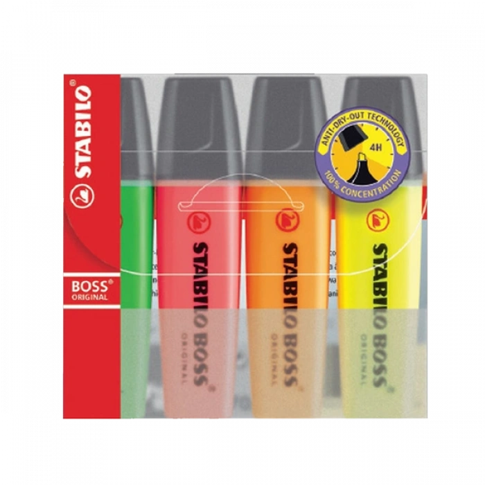 Stabilo Fosforlu Kalem Boss Orj 4 Lü 70/4