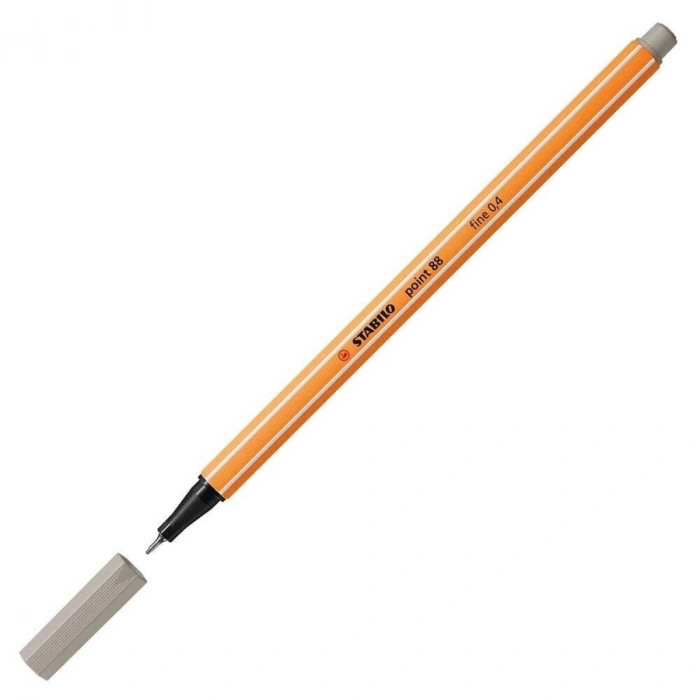 Stabilo Point 88 İnce Uçlu Keçeli Kalem 93 Sıcak Gri