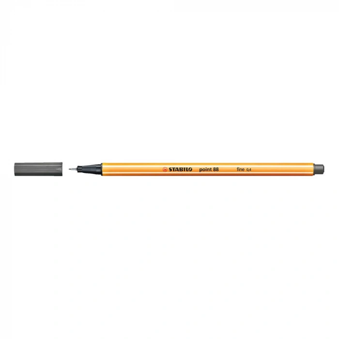 Stabilo Point 88 Keçeli Kalem 0.4 mm Koyu Gri