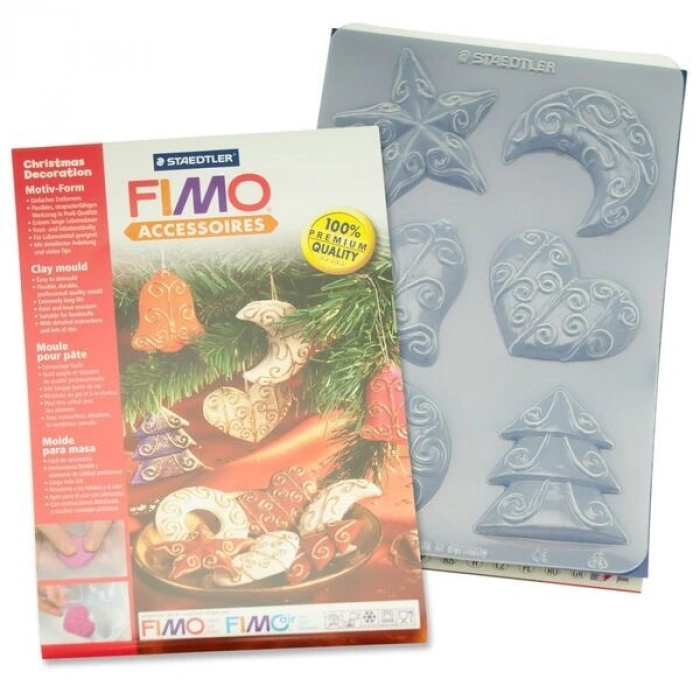 Staedtler Fimo Clay Mould Polimer Kil Şekillendirme Kalıbı CHRISTMAS DECORATIONS