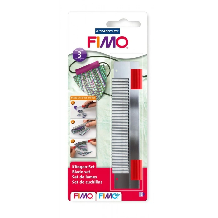 Staedtler Fimo Cutter Polimer Kil Kesme Bıçakları 3lü Set (Sert, Esnek ve Tırtıklı)