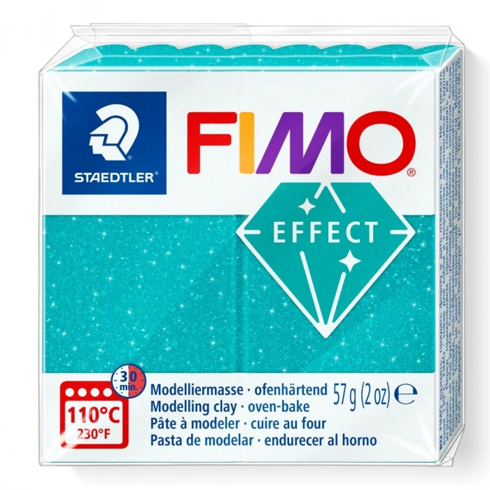 Staedtler Fimo Effect Polimer Kil 392 Galaxy Turquoise