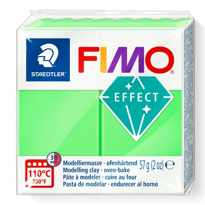 Staedtler Fimo Effect Polimer Kil 501 Neon Green