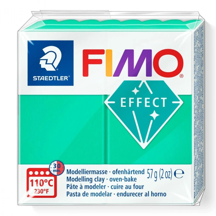 Staedtler Fimo Effect Polimer Kil 504 Green (Transparan)