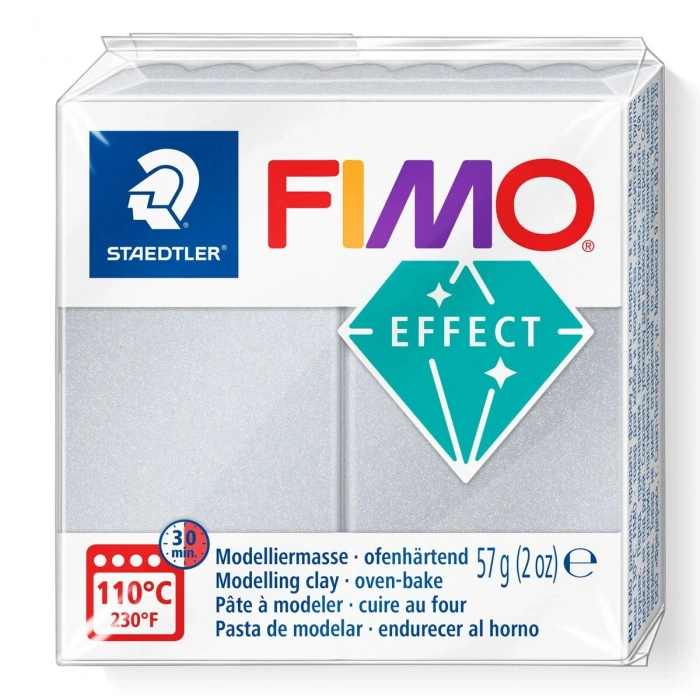 Staedtler Fimo Effect Polimer Kil 817 Sedefli Gümüş