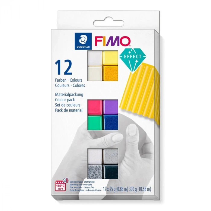Staedtler Fimo Effect Polimer Kil Seti 12 Renk x 25 gr.