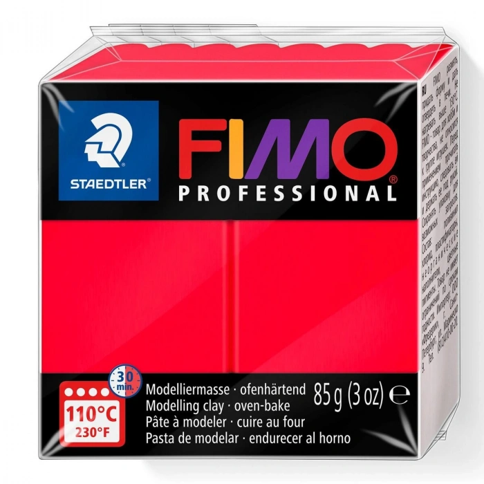 Staedtler Fimo Professional Polimer Kil 85 gr. 200 Saf Kırmızı