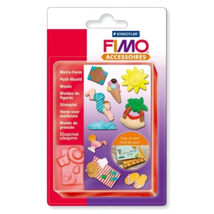 Staedtler Fimo Push Mould Esnek Silikon Polimer Kil Kalıbı TATİL