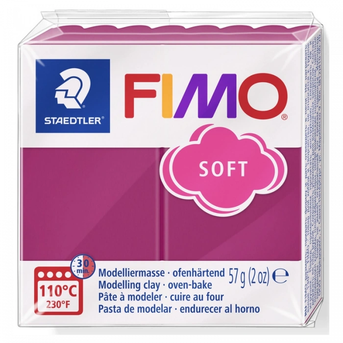Staedtler Fimo Soft Polimer Kil T23 Frozen Berry