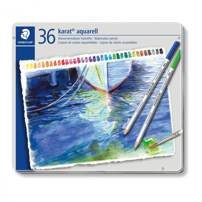 Staedtler Karat Aquarell Sulu Boya Kalemi Seti 36 Renk