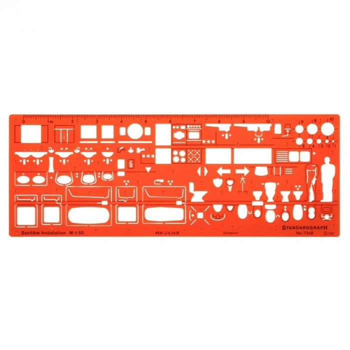 Standardgraph Tesisat Şablonu I - 1/50