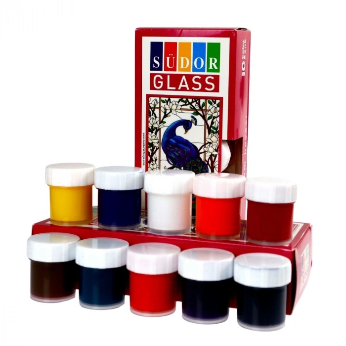 Südor Cam Boya Seti Su Bazlı 10x20ml