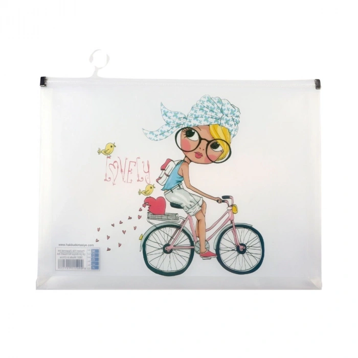 Südor Fermuarlı Dosya A4 Desenli