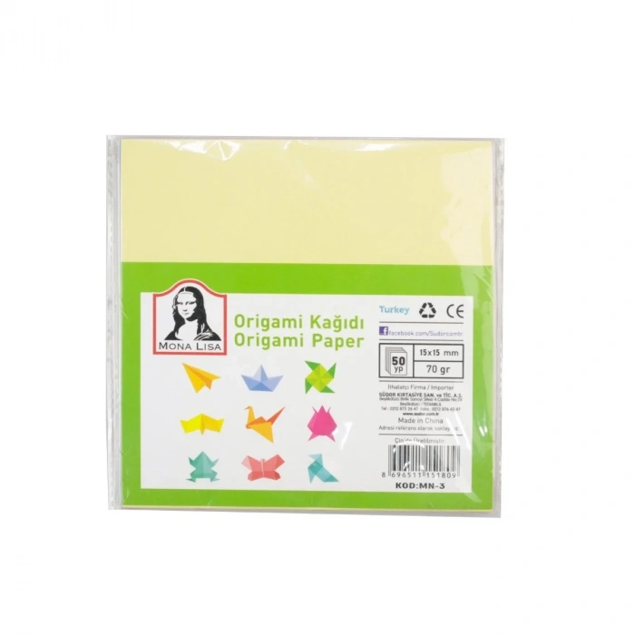 Südor Mona Lisa Origami Kağıdı 70gr 50yp 14,8x14,8cm