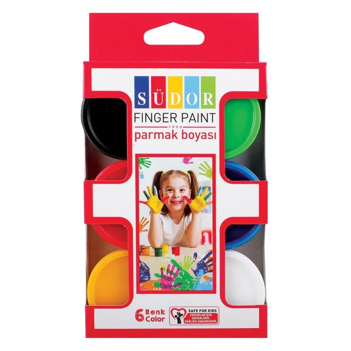 Südor Parmak Boyası 6 Renk x 30 ml.
