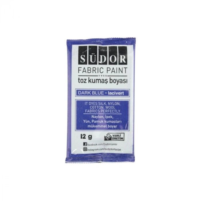 Südor Toz Kumaş Boyası 12gr Lacivert