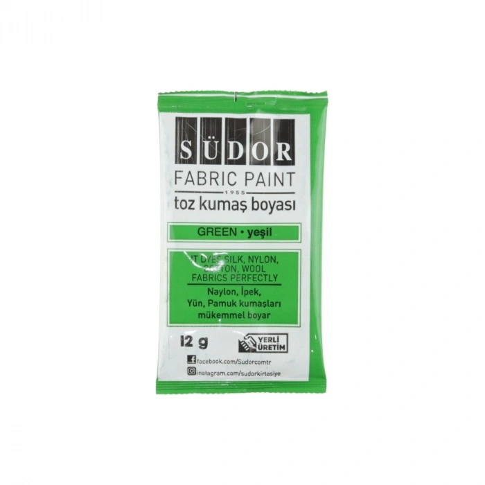 Südor Toz Kumaş Boyası 12gr Yeşil